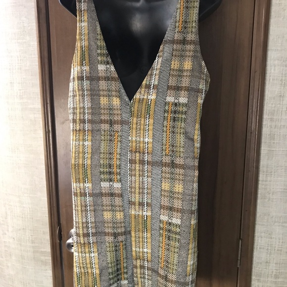 SOLD Zara Fall colors Plaid Jumper Dress Sz M - Picture 4 of 9